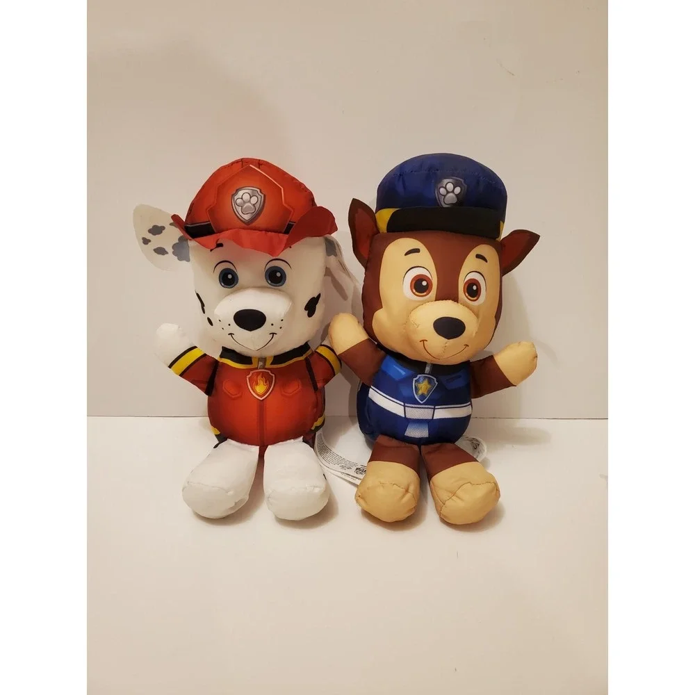 Nickelodeon Paw Patrol CHASE & MARSHALL‎ Plush Stuffed Animal Bundle
